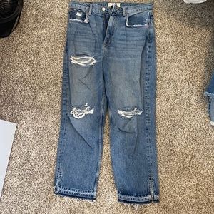 Wide leg free people jeans